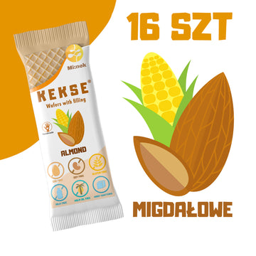 KEKSE Wafle Migdałowe 16 szt.