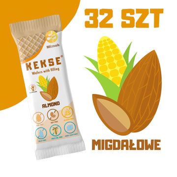 KEKSE Wafle Migdałowe 32 szt.