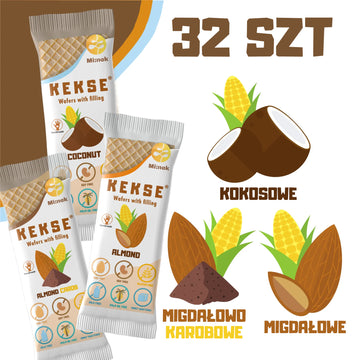 KEKSE MIX wafelków 32 szt