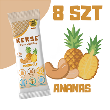 KEKSE Wafle Ananasowe 8 szt.