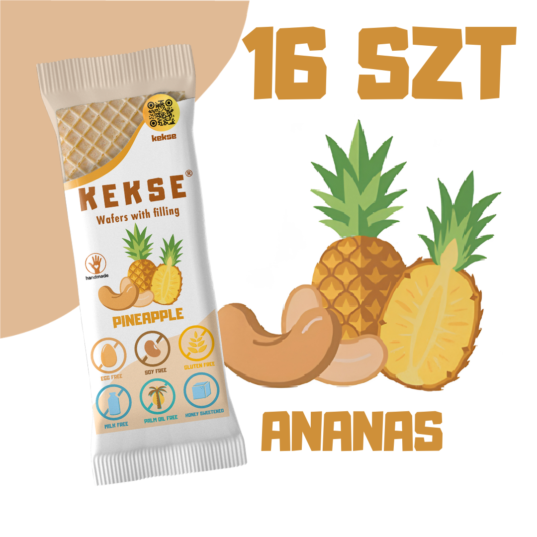 KEKSE Wafle Ananasowe 16 szt.