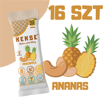 KEKSE Wafle Ananasowe 16 szt.