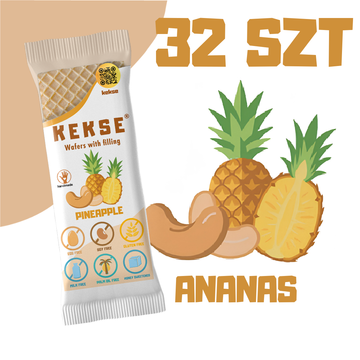 KEKSE Wafle Ananasowe 32 szt.
