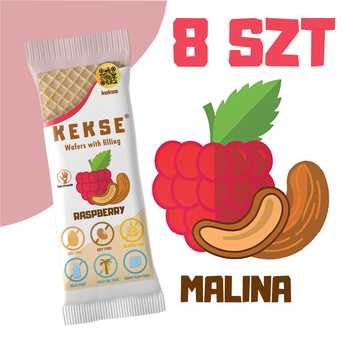 KEKSE Wafle Malinowe 8 szt.