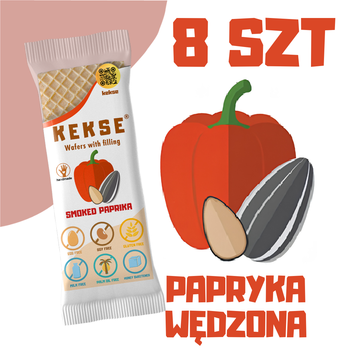 KEKSE Wafle z wędzoną papryką 8 szt.