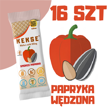 KEKSE Wafle z wędzoną papryką 16 szt.