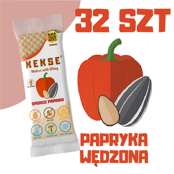 KEKSE Wafle z wędzoną papryką 32 szt.