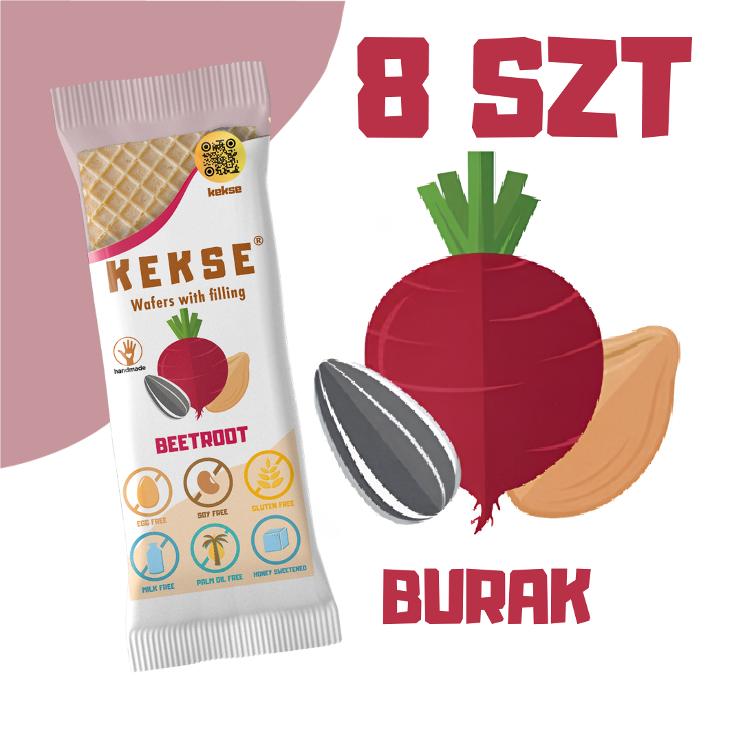 KEKSE Wafle Buraczane 8 szt.