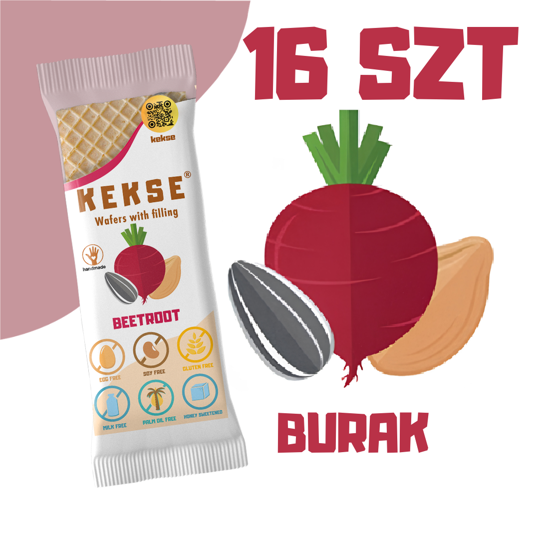 KEKSE Wafle Buraczane 16 szt.