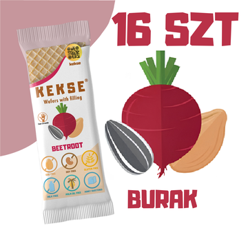 KEKSE Wafle Buraczane 16 szt.