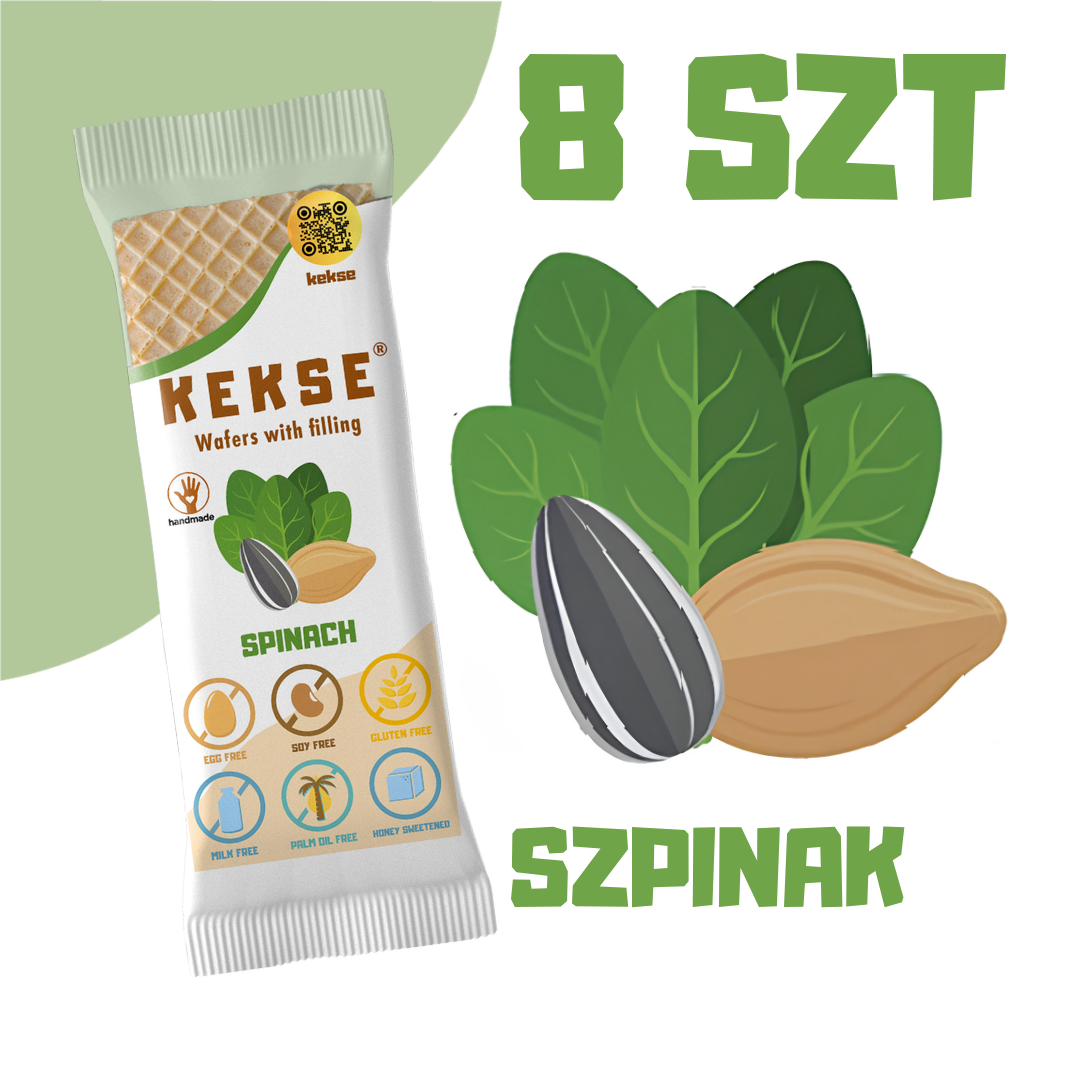 KEKSE Wafle Szpinakowe 8 szt.