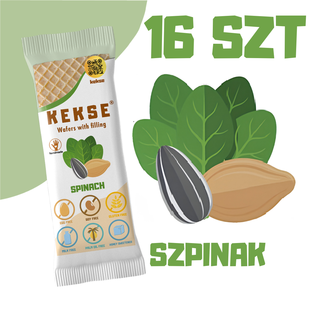 KEKSE Wafle Szpinakowe 16 szt.