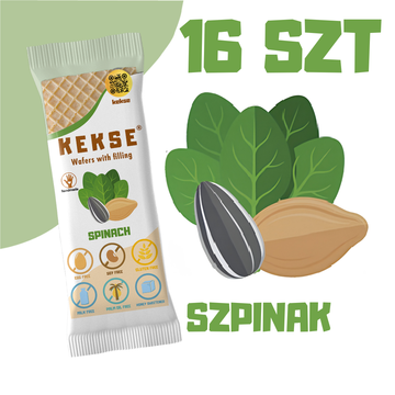 KEKSE Wafle Szpinakowe 16 szt.