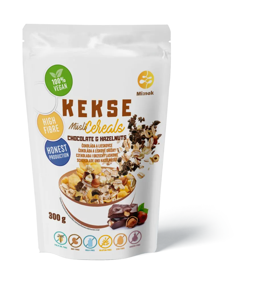 KEKSE Musli Czekolada+Orzechy Laskowe 300g