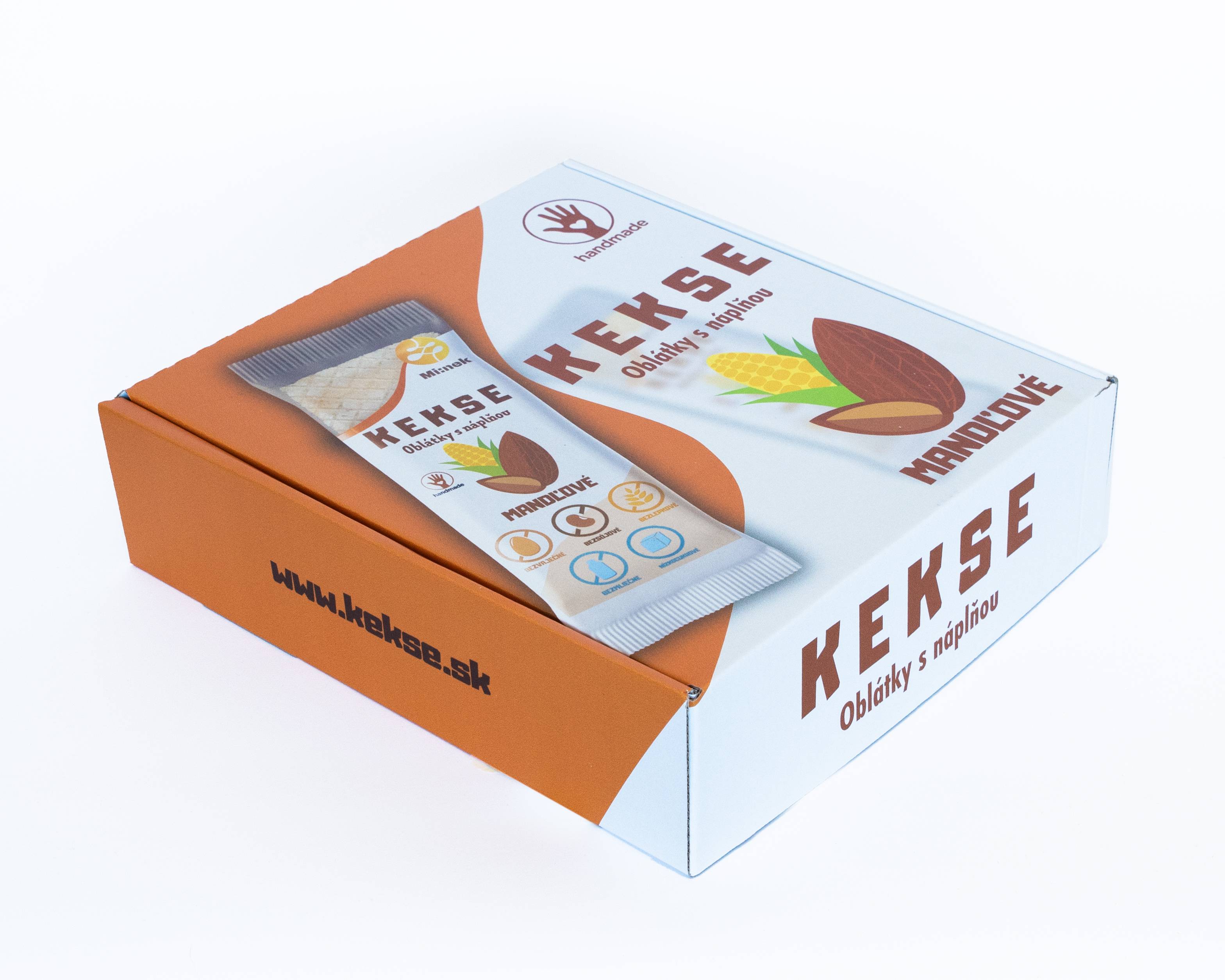 KEKSE Wafle Migdałowe 32 szt.