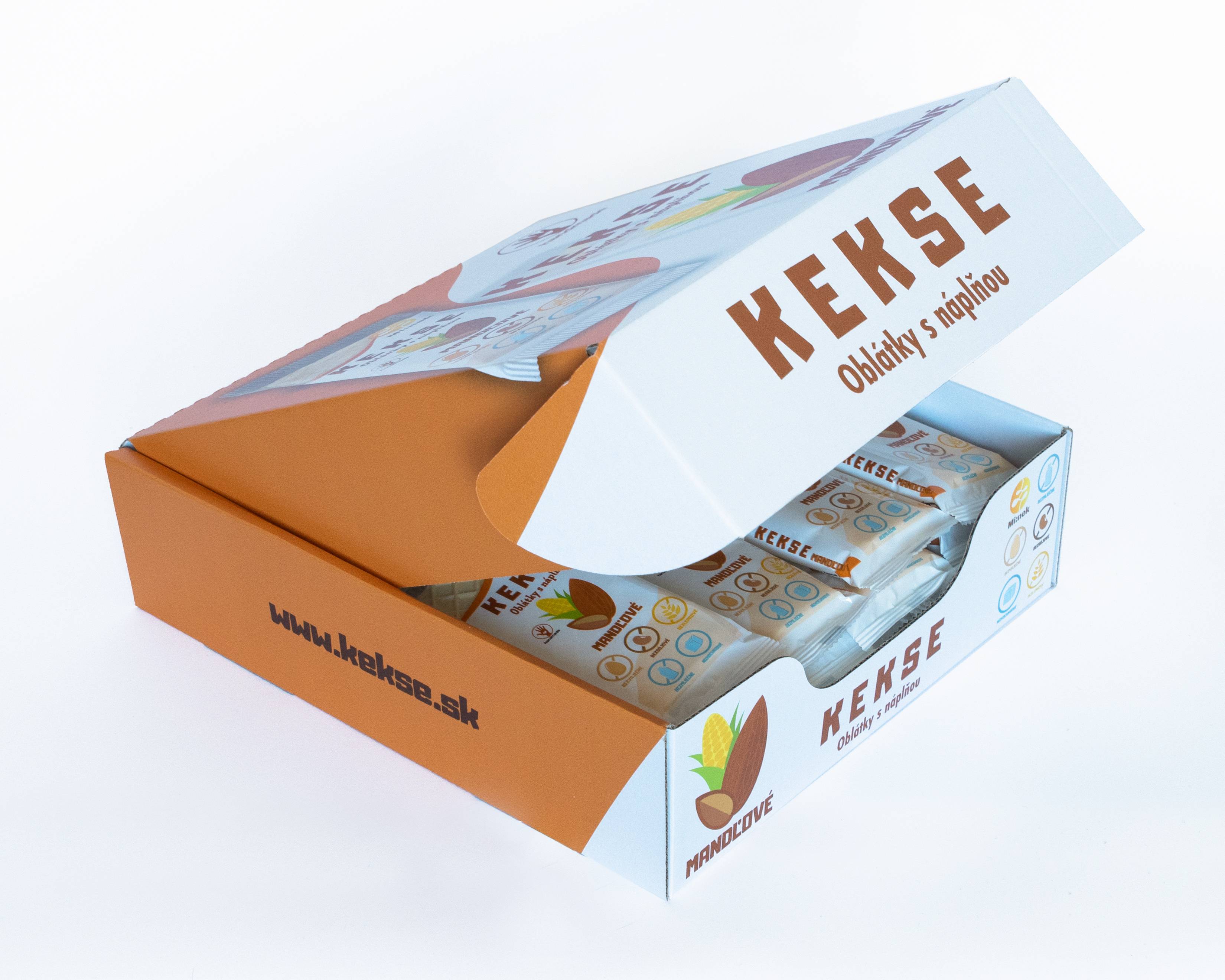 KEKSE Wafle Migdałowe 32 szt.