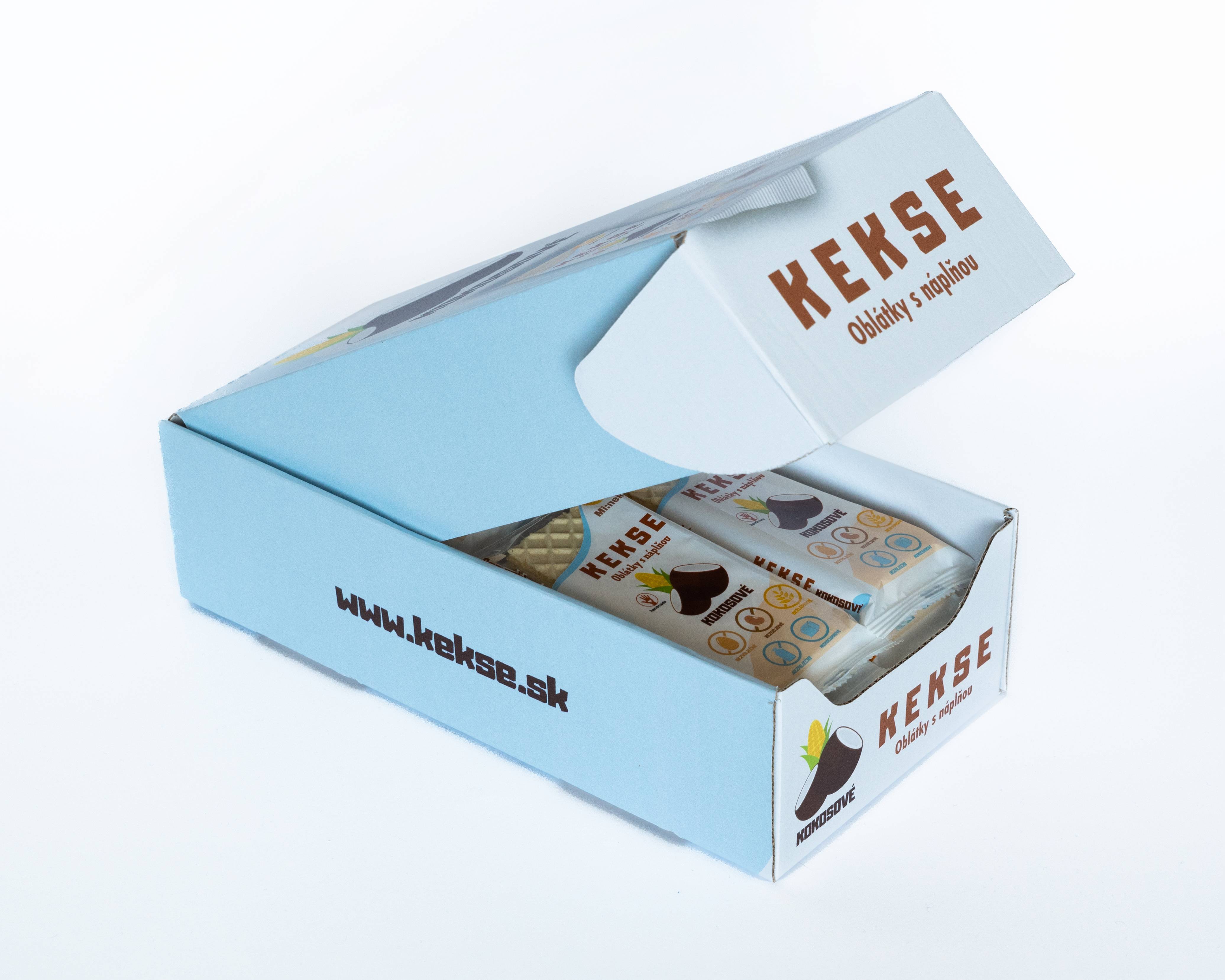KEKSE Wafle Kokosowe 16 szt.